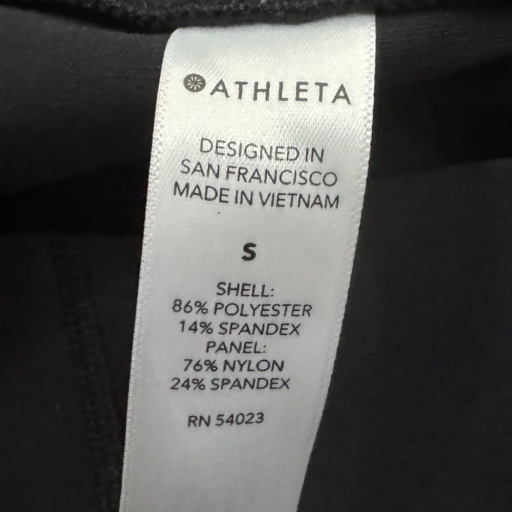 Athleta Run With It Pant Women Small Black Jogger Athletic Travel Pants